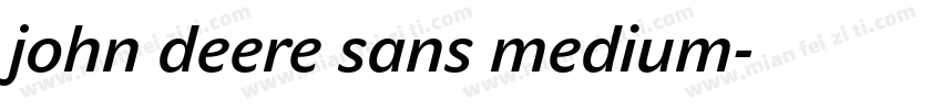 john deere sans medium字体转换
